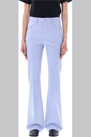 Marni Dames, Broeken, Paars, Maat: XS Viscose