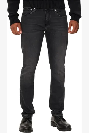 Calvin Klein Heren, Jeans, Zwart, Maat: W31 L34 Katoen