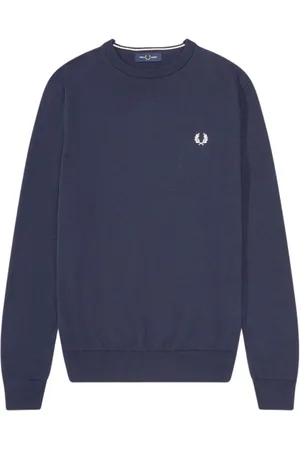 Fred Perry Heren, Sweatshirts & Hoodies, Blauw, Maat: S Katoen
