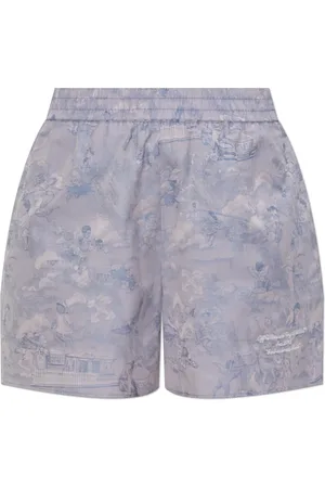 OFF-WHITE Dames, Korte broeken, Paars, Maat: XS Katoen