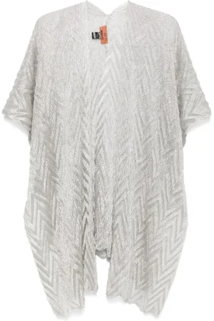 Missoni Dames, Jassen, Grijs, Maat: ONE Size Wol