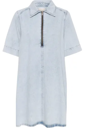 My Essential Wardrobe Dames, Jurken, Blauw, Maat: M Denim