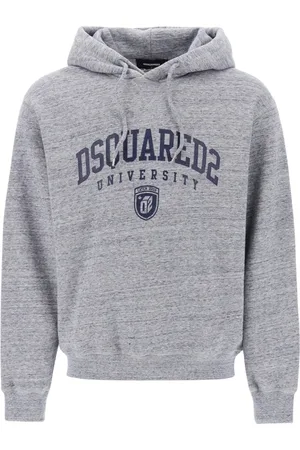 Dsquared2 Heren, Sweatshirts & Hoodies, Grijs, Maat: XL Katoen