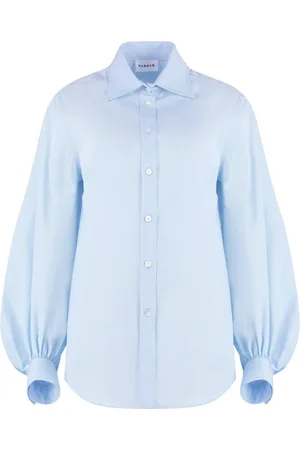 P.A.R.O.S.H. Dames, Blouses & Shirts, Blauw, Maat: M Katoen