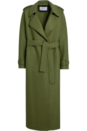 Harris Wharf London Dames, Mantels, Groen, Maat: S Wol