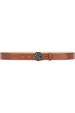 Roberto Cavalli Heren, Accessoires, Bruin, Maat: 90 CM Leer