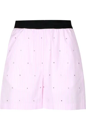 Msgm Dames, Korte broeken, Roze, Maat: 2XS Viscose