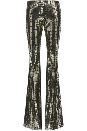 Roberto Cavalli Dames, Broeken, Grijs, Maat: S