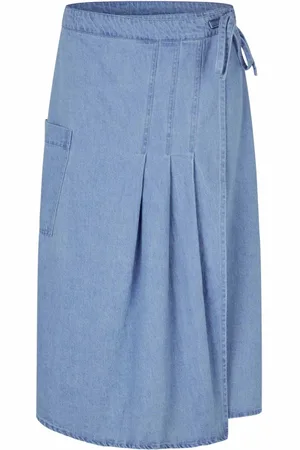 Masai Dames, Rokken, Blauw, Maat: S Denim