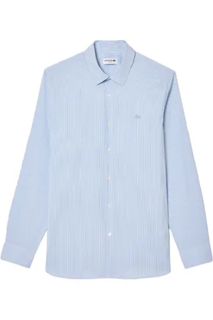 Lacoste Heren, Overhemden, Blauw, Maat: 3XL Katoen