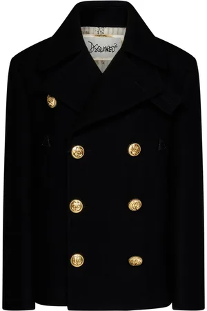Dsquared2 Dames, Mantels, Zwart, Maat: XS Wol