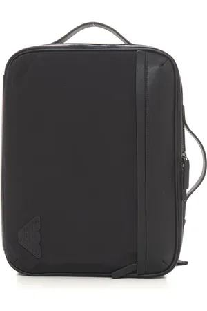 Emporio Armani Heren, Tassen, Zwart, Maat: ONE Size Leer