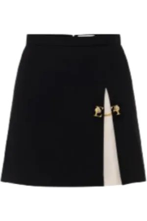 Elisabetta Franchi Dames, Rokken, Zwart, Maat: S