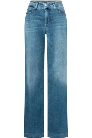 Mac Dames, Jeans, Blauw, Maat: XS Katoen
