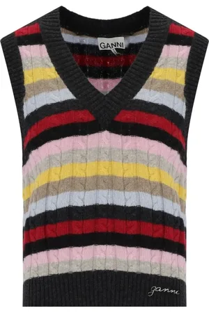 Ganni Dames, Truien, Veelkleurig, Maat: S Wol