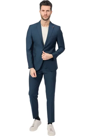 MULISH Heren, Pakken, Blauw, Maat: XL