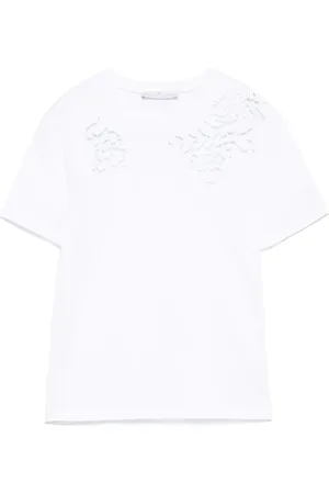 ERMANNO SCERVINO Dames, Tops, Wit, Maat: M Katoen