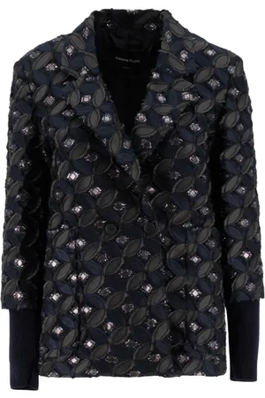 Fabiana Filippi Dames, Jassen, Blauw, Maat: M Tweed