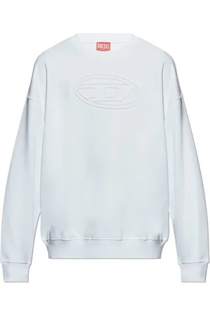 Diesel Heren, Sweatshirts & Hoodies, Wit, Maat: 2XL Katoen