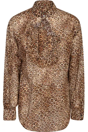 Dsquared2 Dames, Blouses & Shirts, Bruin, Maat: S Katoen