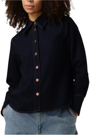 My Essential Wardrobe Dames, Blouses & Shirts, Blauw, Maat: M