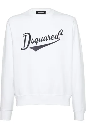 Dsquared2 Heren, Sweatshirts & Hoodies, Wit, Maat: L Katoen