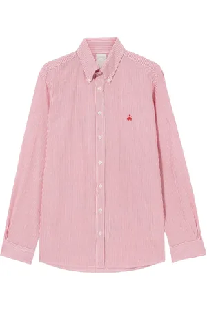 Brooks Brothers Heren, Overhemden, Rood, Maat: L Katoen