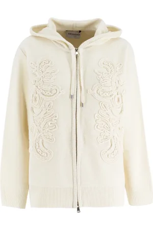 ERMANNO SCERVINO Dames, Sweatshirts & Hoodies, Wit, Maat: 2XS Wol