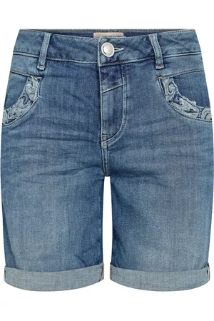 Mos Mosh Dames, Korte broeken, Blauw, Maat: W28 Denim