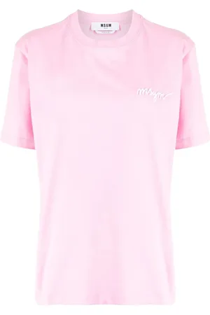 Msgm Dames, Tops, Roze, Maat: L Katoen
