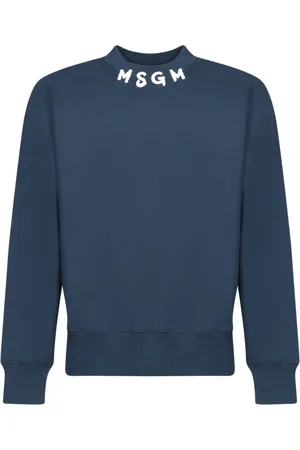 Msgm Heren, Sweatshirts & Hoodies, Blauw, Maat: S