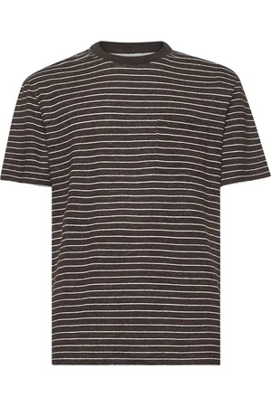 Brunello Cucinelli Heren, Tops, Bruin, Maat: 2XL Linnen