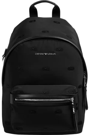 Emporio Armani Heren, Tassen, Zwart, Maat: ONE Size Poliester
