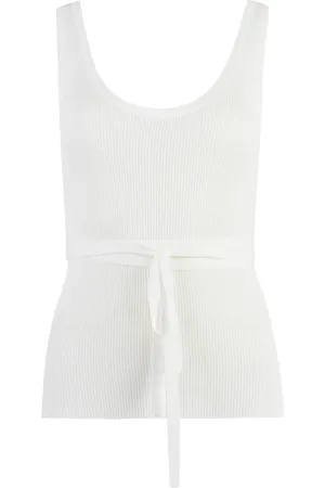 P.A.R.O.S.H. Dames, Tops, Wit, Maat: M Viscose