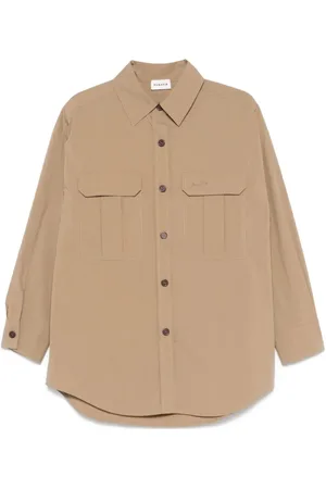 P.A.R.O.S.H. Dames, Blouses & Shirts, Groen, Maat: S Katoen