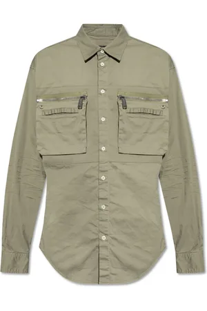 Dsquared2 Heren, Overhemden, Groen, Maat: S Katoen