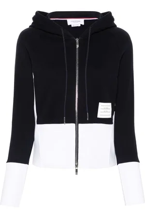 Thom Browne Dames, Sweatshirts & Hoodies, Blauw, Maat: S Katoen