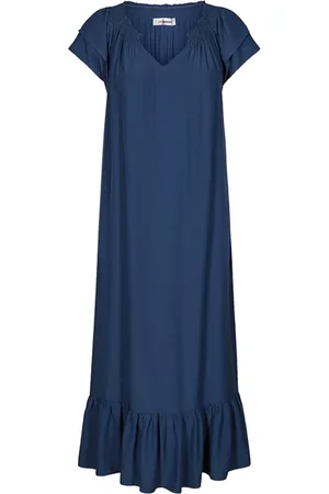 Co`Couture Dames, Jurken, Blauw, Maat: XS Poliester