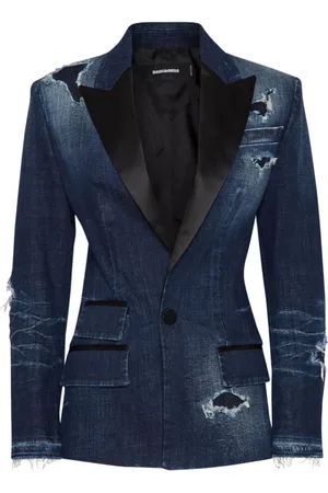 Dsquared2 Dames, Jassen, Blauw, Maat: 2XS Wol