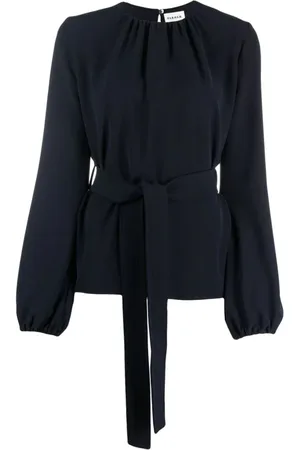 P.A.R.O.S.H. Dames, Blouses & Shirts, Blauw, Maat: XS Poliester