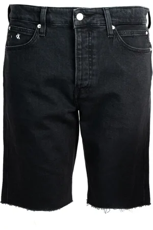 Calvin Klein Heren, Korte broeken, Zwart, Maat: W32 Denim