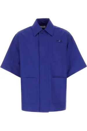 OFF-WHITE Heren, Overhemden, Blauw, Maat: S Katoen