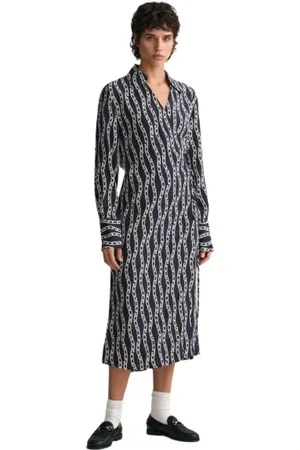 GANT Dames, Jurken, Veelkleurig, Maat: M Viscose