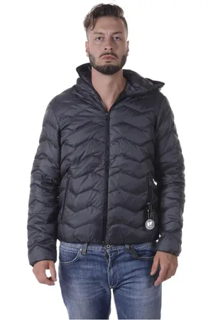 EA7 Heren, Jassen, Grijs, Maat: XL Poliester