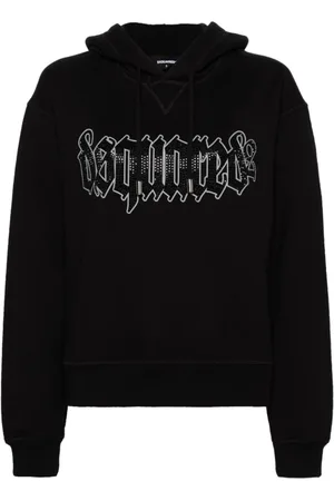Dsquared2 Dames, Sweatshirts & Hoodies, Zwart, Maat: M Katoen