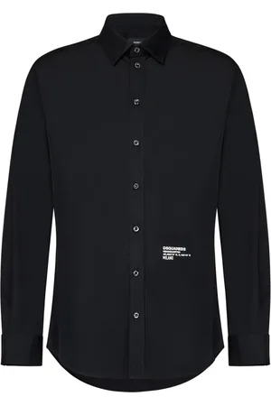 Dsquared2 Heren, Overhemden, Zwart, Maat: 2XL Katoen