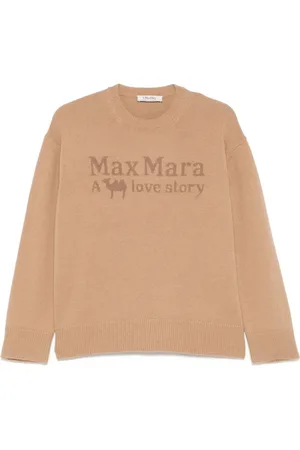 Max Mara Dames, Truien, Bruin, Maat: M
