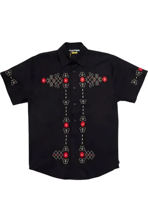 IUTER Heren, Overhemden, Zwart, Maat: XL