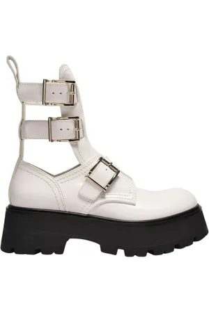 Alexander McQueen Dames, Schoenen, Wit, Maat: 37 1/2 EU Leer