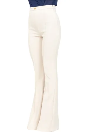 Elisabetta Franchi Dames, Broeken, Geel, Maat: XL